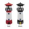 NINEFOX Solar Lighthouse Outdoor Solar Rotating LED Lighthouse Light Waterproof