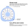 60 Minute Visual Timer for Kids Adults with Two Reminder