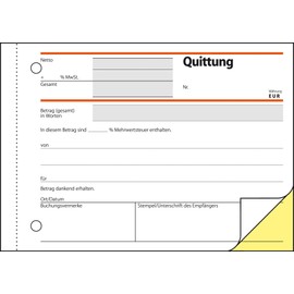 Sigel SD022 Invoice Books 'Quittung' ('Invoice') Simple Text Pack of 10 [German Import]