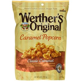Werther's, Original, Caramel Popcorn, Classic Caramel, 6 Ounce Bag (Pack of 3)