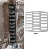 Sharplace 40Pcs Stainless Steel Brick Weep Hole Covers Fill Weep