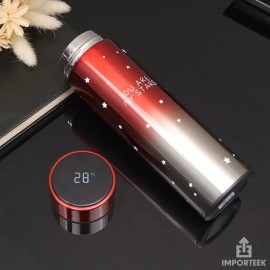 Importeek 10pz Termo Digital Lector Temperatura Acero Hermetico 500ml