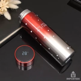 Importeek 10pz Termo Digital Lector Temperatura Acero Hermetico 500ml