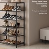 HOMEFORT Shoe Rack 6-Tier, Shoe Storage Shelf, Industrial Shoe Tower,