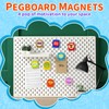 8 Pack Magnetic Clips with Encouraging Phrases - Decorative Fridge