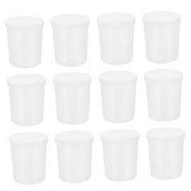 VILLFUL 20 Pcs Experimental Measuring Cup with Lid Sample Cups Small Cups Containers Measuring Cup Scale Shot Cups Specimen Cups Drinks Cup Lid Electric High Speed Mixing Cup Pp