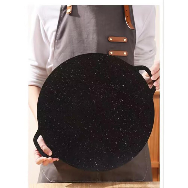 VONOTO Non-stick Korean BBQ Grill Pan, Thin Round Griddle, Non