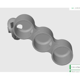 CARZDELUXE Triple gauge pod mount for 2004-2008 Acura TSX functional defrost vent