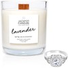 Lavender Candle with Ring Inside (Surprise Jewelry Valued at $15