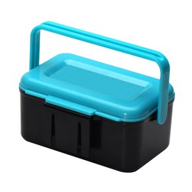 SagaSave Portable Fishing Hooks Tackle Tray Box with Double Layer Container Accessory Organizer Storage for Bait Sinker Lure Bead