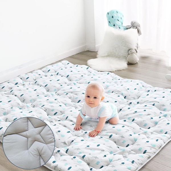 Baby Play Mat for Boys Girls, 50'' x 50'' Baby