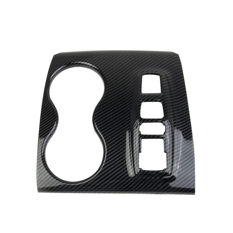 crosselec Carbon Fiber Central Control Gear Shift Panel Cup Holder