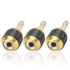 Mesee 3 Pcs Self-locking Drill Bit Holder 50mm, 1/4 Inch