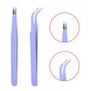 Pinzas curvas, pinzas para decoración de uñas, exquisita artesanía duradera