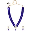 Aheli Wedding Party Faux Kundan Pendant Beads Necklace Earrings Set