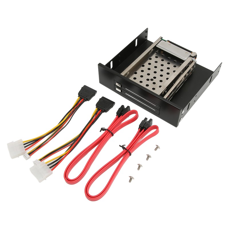 2.5in Internal HDD Enclosure Dual Bay SATA II Interface 7mm