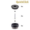Wagner QuickClick® Felt Glides Furniture Glides Chair Glides 12-Piece Set