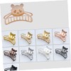 Beavorty 1pc Cute Cartoon Panda Hair Clip Metal Zinc Alloy