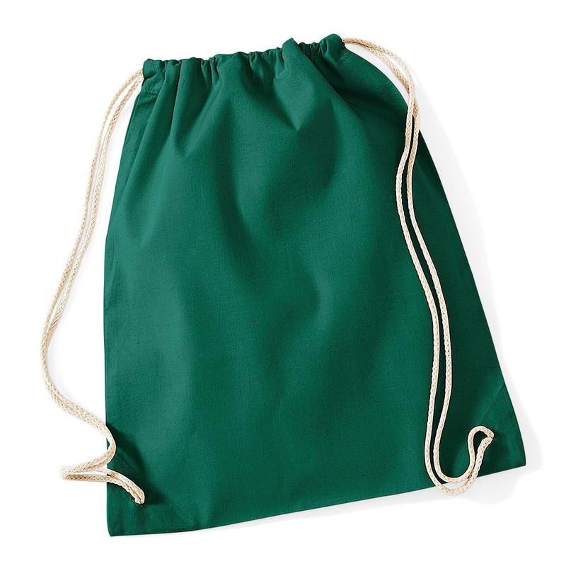 Westford Mill Cotton Lightweight Draw String Gym Sac Bag -