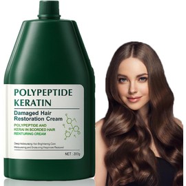 Mascarilla de Keratina para Cabello - Tratamiento Reparador con Polypeptide