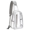 TINYAT Clear Sling Bag Stadium Approved Transparent Bag Crossbody Casual