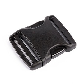 '1 Piece High Quality Acetal Buckle, Belt Buckle, Buckle, Steckschliesse "CR Crab by 2 m 20 – 50 mm, Black , 50mm