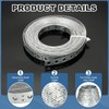 PATIKIL Galvanized Pipe Strap, 0.47 Inch x 33 FT 0.6mm