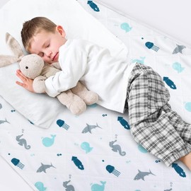 Potty Training Bed Pad 100% Waterproof, Bed Wetting Protection Pad for Single and Toddler Beds, Reusable, Non Slip and Easy to Change, Waterproof Mattress Pad, Bed Pads Washable Waterproof