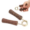 Hand Grip Strengthener, Wood Handle Hand Grip Strengthener Wrist Forearm