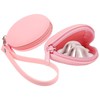 ZAAWUUT Silicone Carry Case for Silver Nursing Cups,Reusable Storage Bag Nipple Shield Holder for 16-28mm Silver Nipple Covers Breastfeeding (1, Pink)