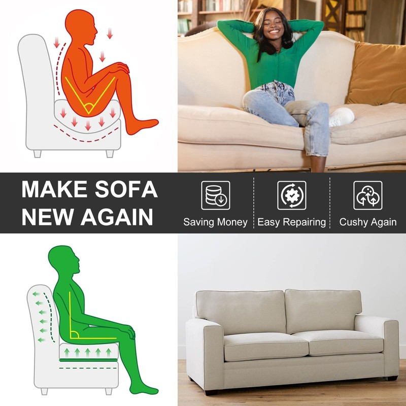 HAVARGO Couch Cushion Support for Loveseat Sofa High Density Foam