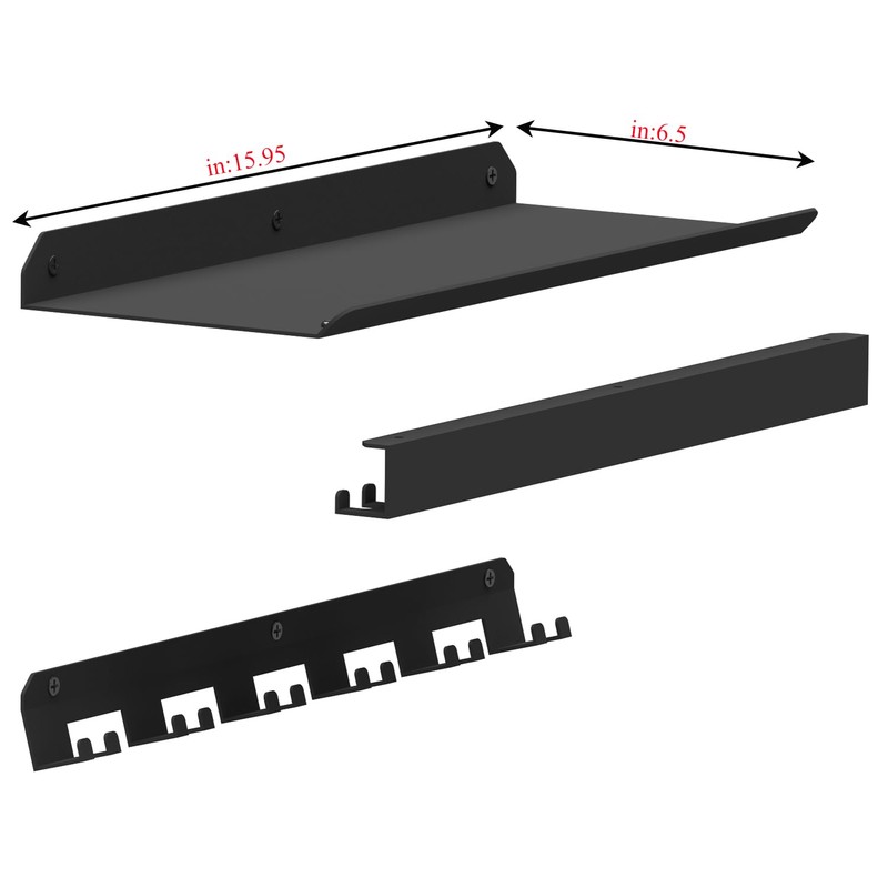 Kryptholder Gym Wall Storage Rack Compatible with Tonal Accessories, Metal
