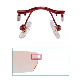 Rimless Glasses Accessories Nose Bridge Eyeglass Pads Piece Screw and Screwdriver for Reading Eyewear (Wine Red)