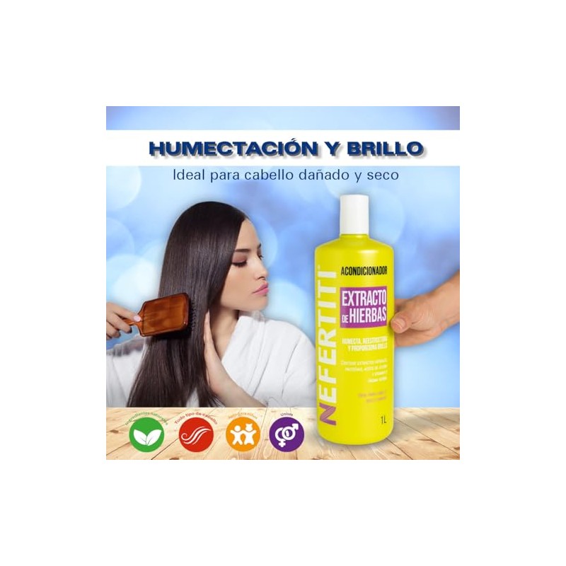 Nefertiti Acondicionador Extracto De Hierbas - 1 L