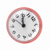 Waterproof Suction Wall Clock for Bathroom & Kitchen - Red