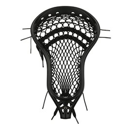 StringKing Men’s Mark 2V Midfield Lacrosse Head Strung with Type 5X Mesh (Black/Black)