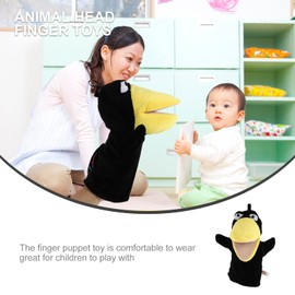 jojofuny Marioneta De Mano De Cuervo Traje para Niños Teatro De Títeres Marioneta De Cuervo Juguete De Marioneta De Mano Muñeca Marionetas De Cuervo Padre-Hijo Felpa Animal Suite