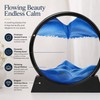 Flowing Sand Art Decor for Desks – Rotating Hourglass Landscape
