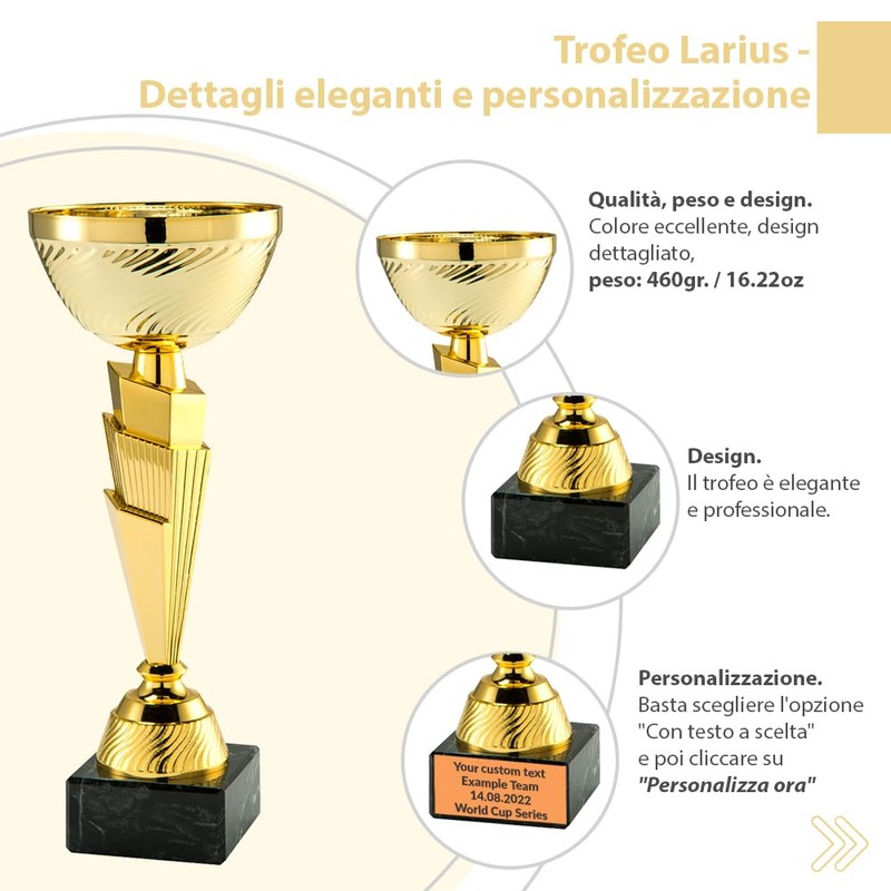 Larius Pokal Ehrenpreis Classic Cup - Trofeo di riconoscimento con/senza