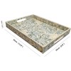 I-lan Creative Rectangular Mother of Pearl Shell Severing Tray Lacquer