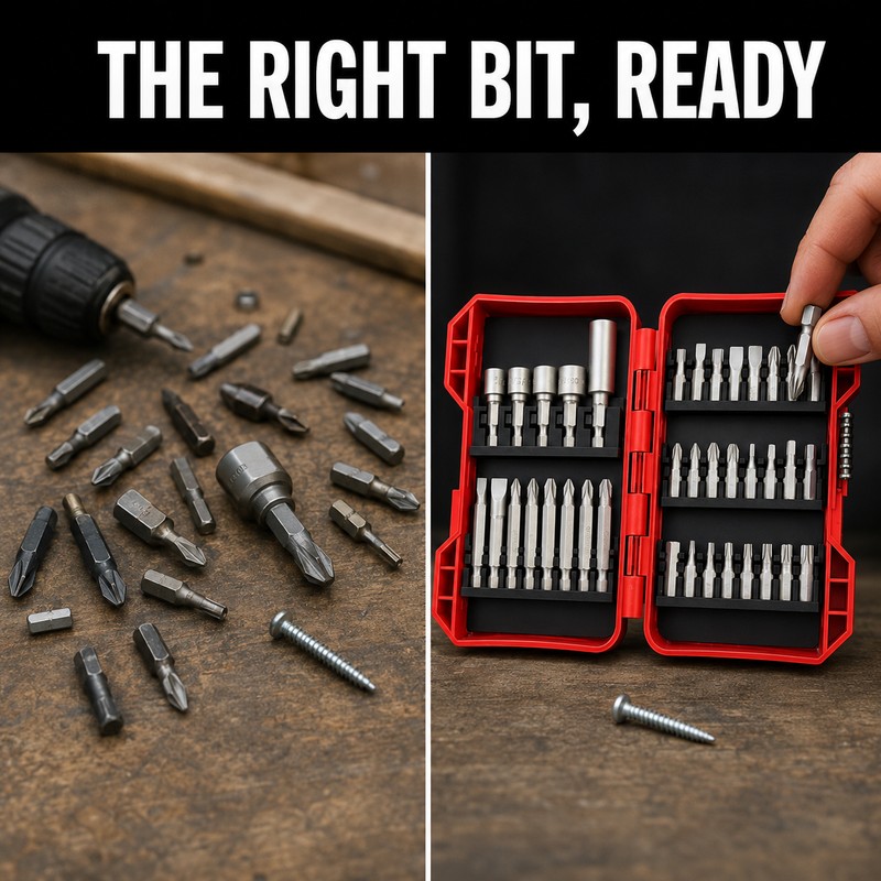 37 Piece Impact Screwdriver Bit Set for Drilling and Fastening