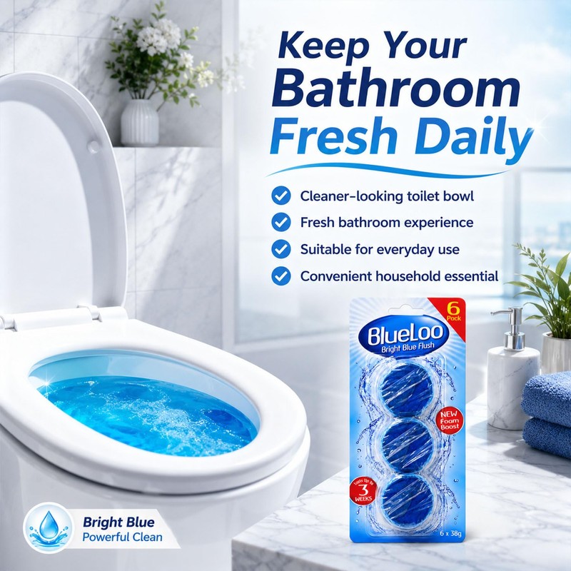 Blue Toilet Cistern Blocks 12 Pack (2 x 6 Blocks)