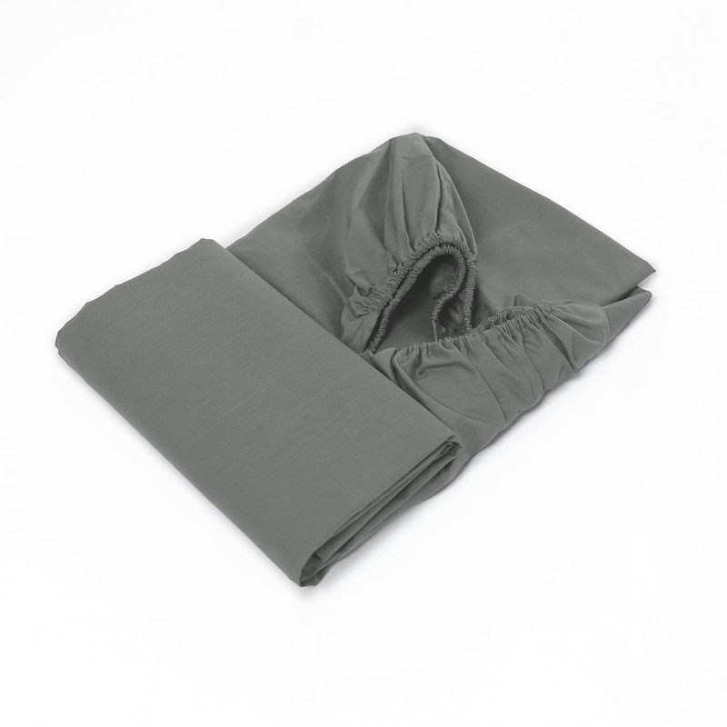 CHARKHAH Polycotton Fitted Sheet for Single Double King Super King