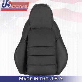 US Auto Seat Cover Inc 2005 to 2013 For Chevy Corvette C6 Driver Side Top Leather Seat Cover Black