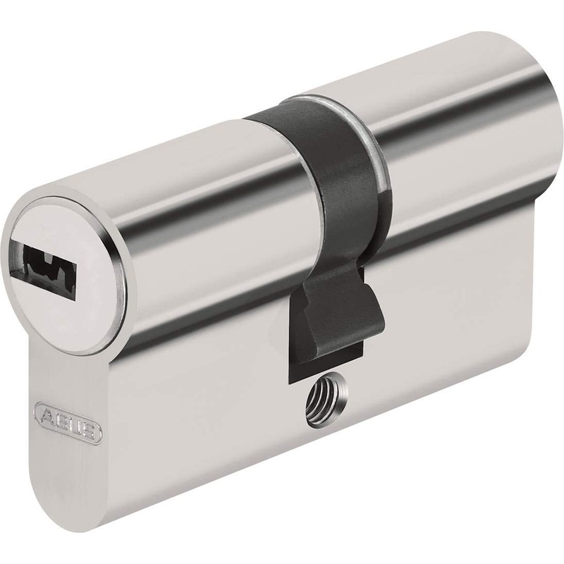 Abus Door Cylinder/Lock with Key, silver, 33460