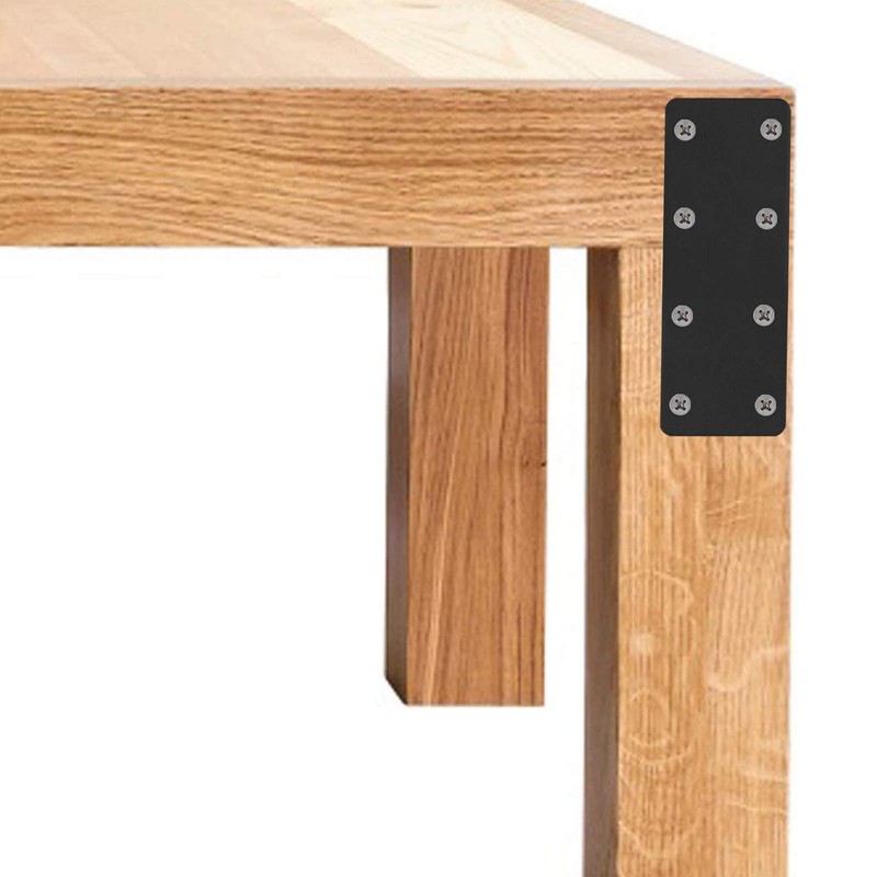 38*140mm Flat Brackets for Wood, 3Pcs Mending Plates, Joining Plates