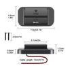 Linkstyle 2PCS Car Charger Panel, Dual 18W QC3.0 USB A