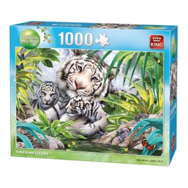 King K175481 1000 pcs-Siberian Tiger Puzzle, Various
