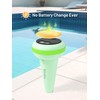 Solar Pool Thermometer with Indoor Display (Green)
