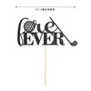 Gold Forever Golf Cake Topper For Wedding, glitter Sports Golfer